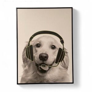 Golden Retriever Pilot Wall Art l 11.5"x15.5"
